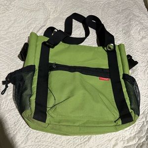 Used and loved Skip Hop diaper bag.